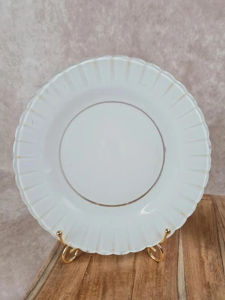 Lot de 2 assiettes vintage Duralex blanches – photo 3
